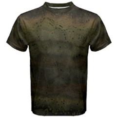 Army Green Grunge Texture Men s Cotton Tee by SpinnyChairDesigns