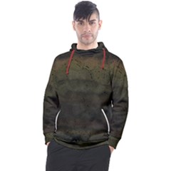 Army Green Grunge Texture Men s Pullover Hoodie by SpinnyChairDesigns