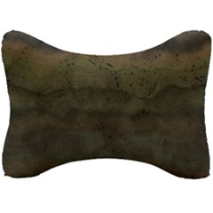 Army Green Grunge Texture Seat Head Rest Cushion by SpinnyChairDesigns