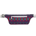 Boho Red Teal Pattern Active Waist Bag View1