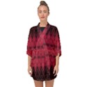 Boho Red Black Pattern Half Sleeve Chiffon Kimono View1