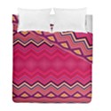 Boho Aztec Stripes Rose Pink Duvet Cover Double Side (Full/ Double Size) View2