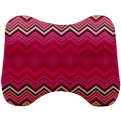 Boho Aztec Stripes Rose Pink Head Support Cushion by SpinnyChairDesigns