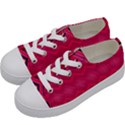 Boho Aztec Stripes Rose Pink Kids  Low Top Canvas Sneakers View2