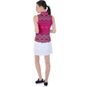 Boho Aztec Stripes Rose Pink Women s Sleeveless Polo Tee View2