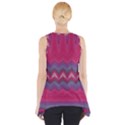 Magenta Blue Stripes Side Drop Tank Tunic View2