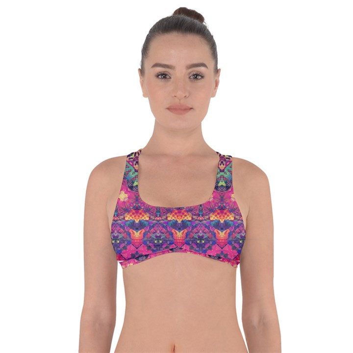 Boho Colorful Pattern Got No Strings Sports Bra