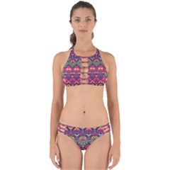 Boho Colorful Pattern Perfectly Cut Out Bikini Set by SpinnyChairDesigns