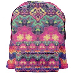 Boho Colorful Pattern Giant Full Print Backpack by SpinnyChairDesigns