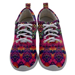 Boho Colorful Pattern Athletic Shoes by SpinnyChairDesigns