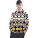 Boho Black White Yellow Men s Pullover Hoodie View1