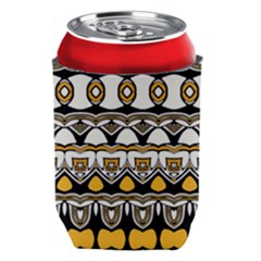 Boho Black White Yellow Can Holder by SpinnyChairDesigns