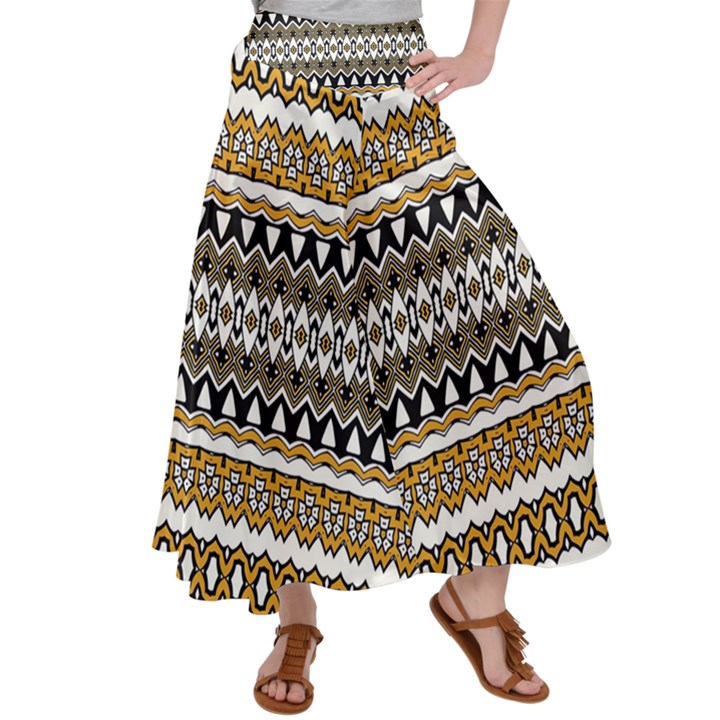 Boho Black Yellow Floral Print Satin Palazzo Pants