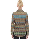 Boho Earth Colors Pattern Womens Long Sleeve Shirt View2