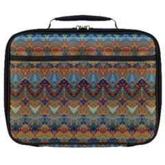 Boho Earth Colors Pattern Full Print Lunch Bag by SpinnyChairDesigns