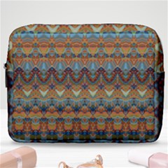 Boho Earth Colors Pattern Make Up Pouch (large) by SpinnyChairDesigns