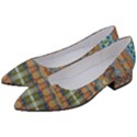 Boho Earth Colors Pattern Women s Block Heels  View2