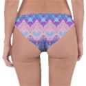 Boho Patchwork Violet Pink Green Reversible Hipster Bikini Bottoms View4