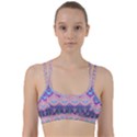 Boho Patchwork Violet Pink Green Line Them Up Sports Bra View1