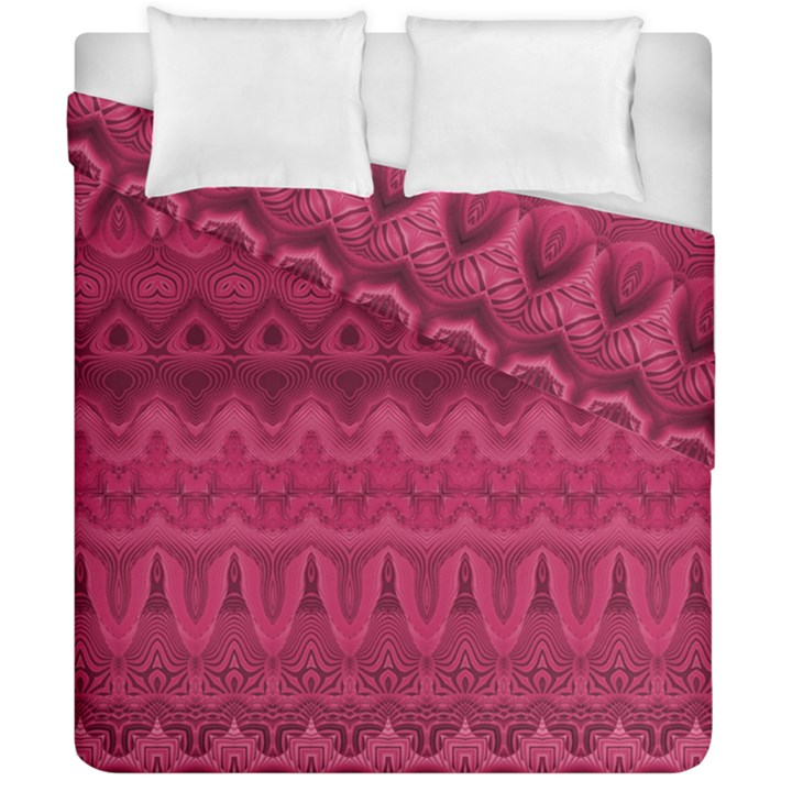 Boho Rose Pink Duvet Cover Double Side (California King Size)