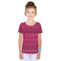 Boho Rose Pink Kids  One Piece Tee View1