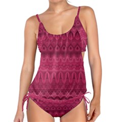 Boho Rose Pink Tankini Set by SpinnyChairDesigns