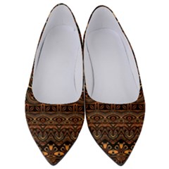 Boho Brown Gold Women s Low Heels