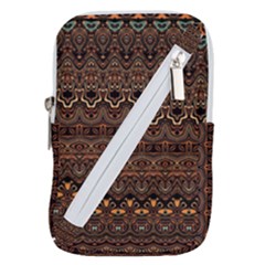 Boho Brown Gold Belt Pouch Bag (Small)