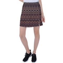 Boho Brown Gold Tennis Skirt