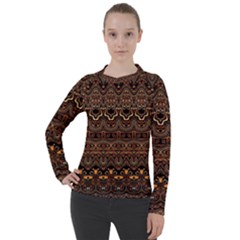 Boho Brown Gold Women s Pique Long Sleeve Tee