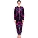 Boho Magenta Black Pattern OnePiece Jumpsuit (Ladies)  View1