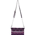 Boho Magenta Black Pattern Mini Crossbody Handbag View1