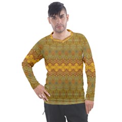 Boho Old Gold Pattern Men s Pique Long Sleeve Tee