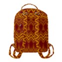 Boho Red Gold Pattern Flap Pocket Backpack (Small) View3