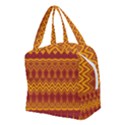 Boho Red Gold Pattern Boxy Hand Bag View2