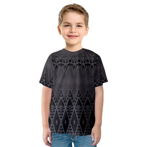 Boho Black Diamonds Kids  Sport Mesh Tee by SpinnyChairDesigns