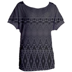 Boho Black Diamonds Women s Oversized Tee by SpinnyChairDesigns