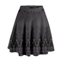 Boho Black Diamonds High Waist Skirt View1