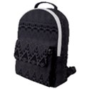 Boho Black Diamonds Flap Pocket Backpack (Small) View1