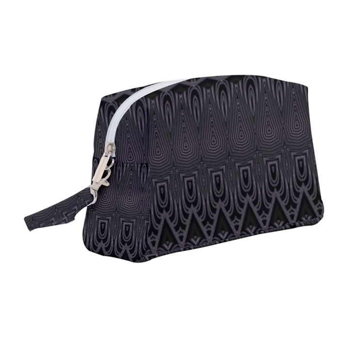 Boho Black Diamonds Wristlet Pouch Bag (Medium)