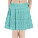 Boho Teal Pattern Pleated Mini Skirt View1