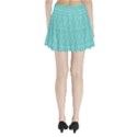 Boho Teal Pattern Pleated Mini Skirt View2