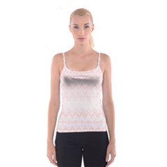 Boho Pastel Pink Pattern Spaghetti Strap Top