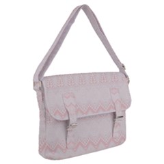 Boho Pastel Pink Pattern Buckle Messenger Bag by SpinnyChairDesigns