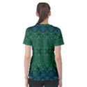 Boho Emerald Green and Blue  Women s Sport Mesh Tee View2