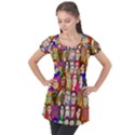 432sisters Puff Sleeve Tunic Top View1