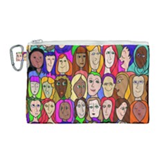 432sisters Canvas Cosmetic Bag (large) by Kritter