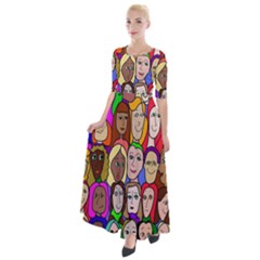 432sisters Half Sleeves Maxi Dress