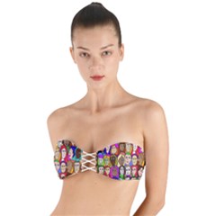 432sisters Twist Bandeau Bikini Top