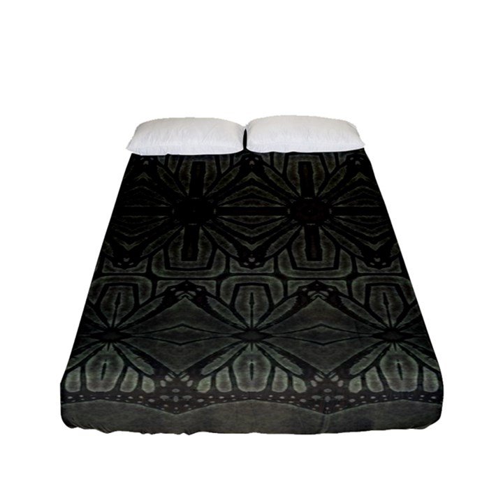 Boho Antique Bronze Pattern Fitted Sheet (Full/ Double Size)